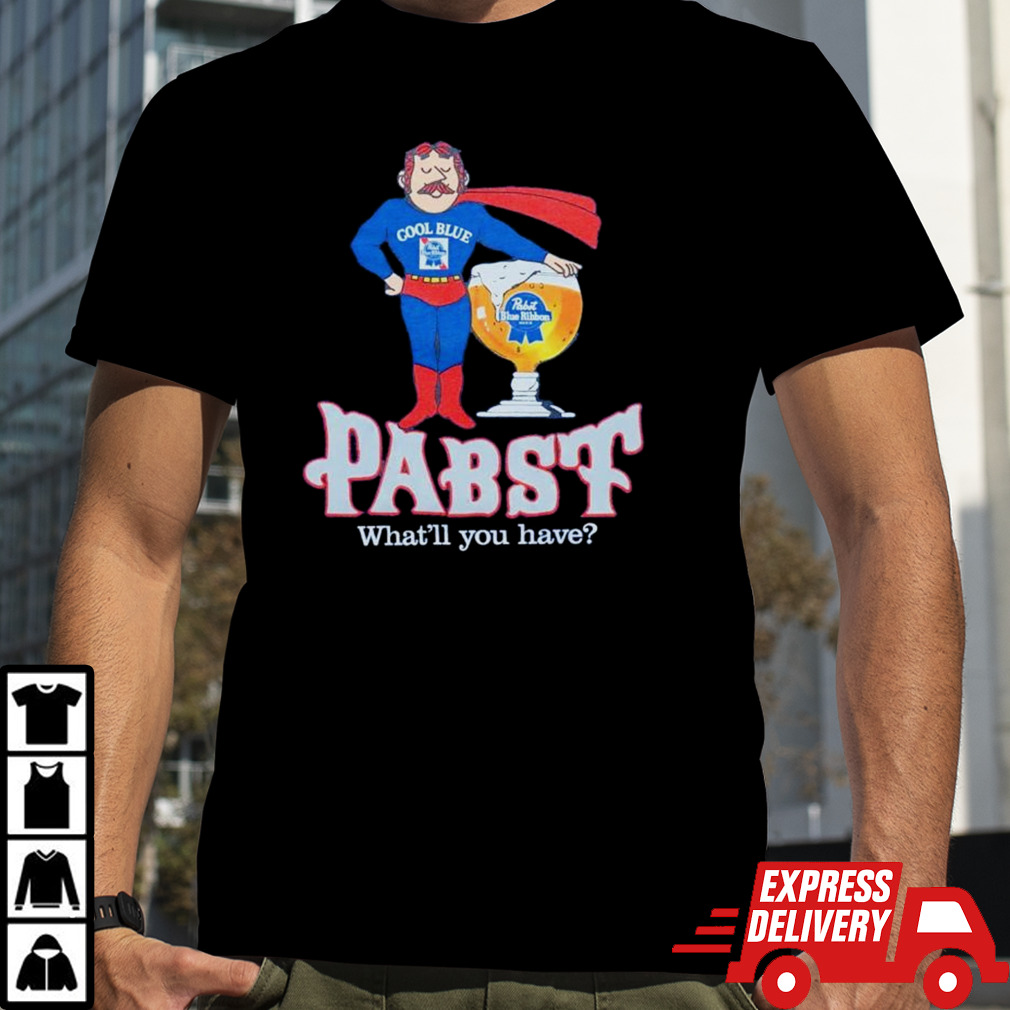 Pabst Cool Blue what’ll you have retro shirt