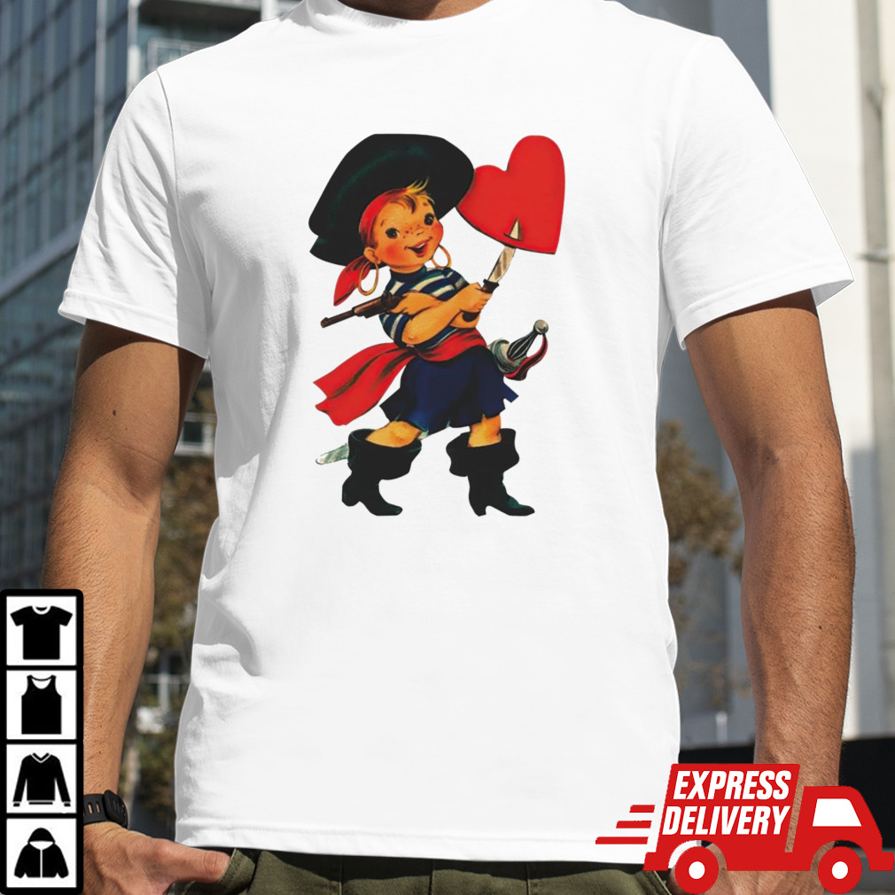 Pirate Valentine baby shirt