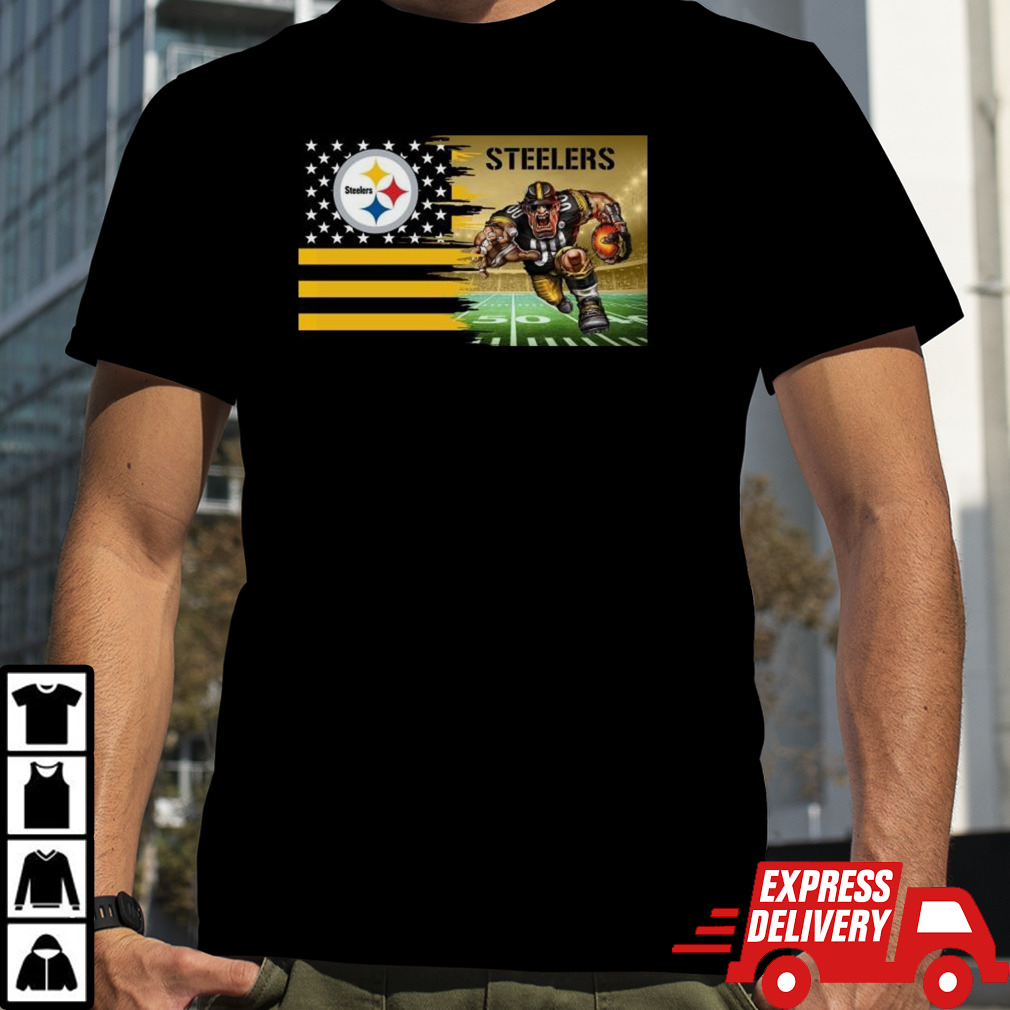 Pittsburgh Steeler Football Team Mascot Flag 2024 T-shirt