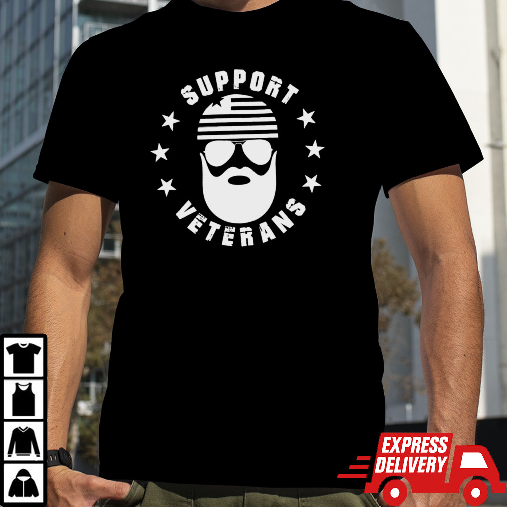 Beard Vet Support Veterans T-shirt