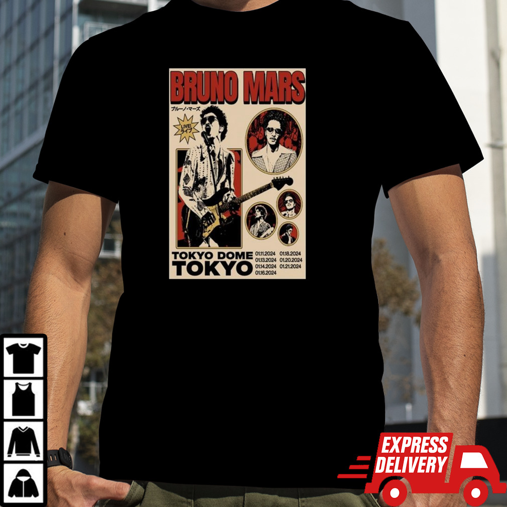 Bruno Mars Concert Tokyo Dome 2024 T-shirt