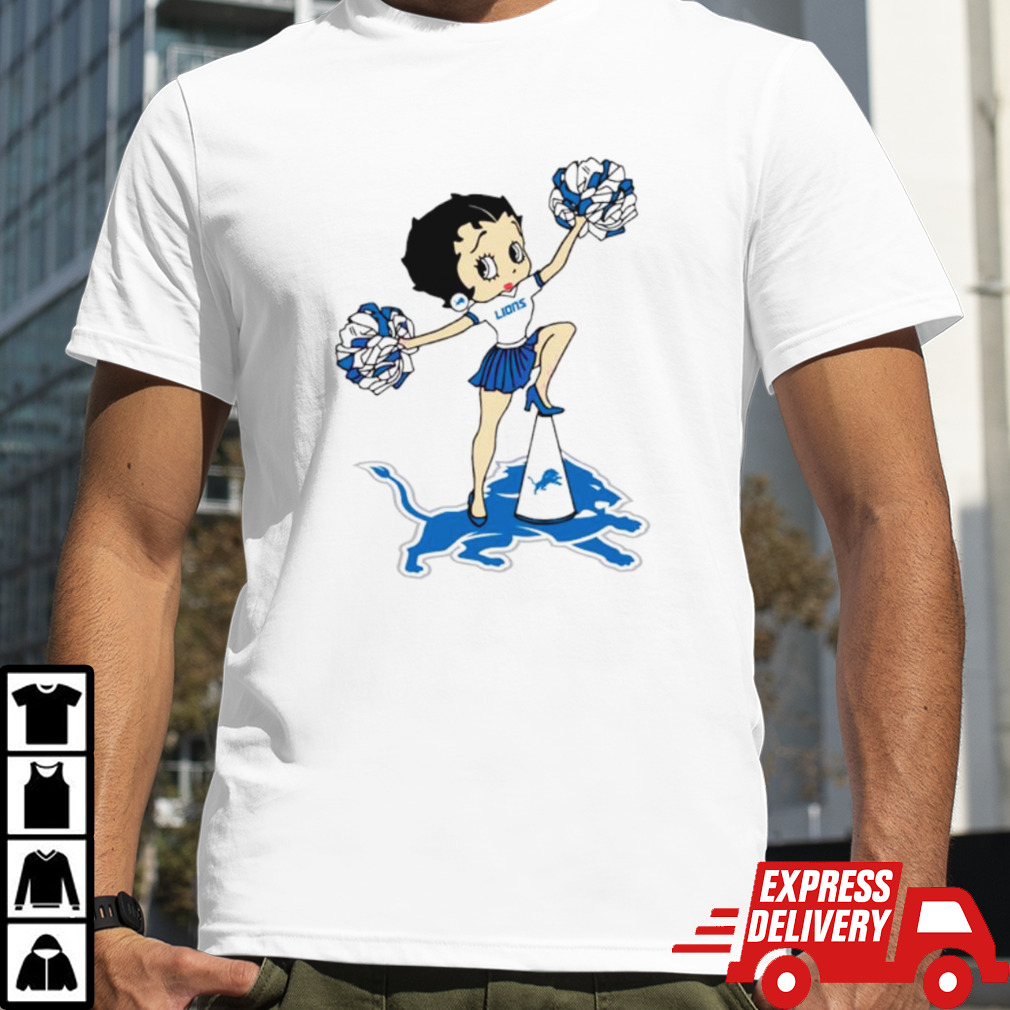 Detroit Lions Fangirl Cheer Betty Boop shirt