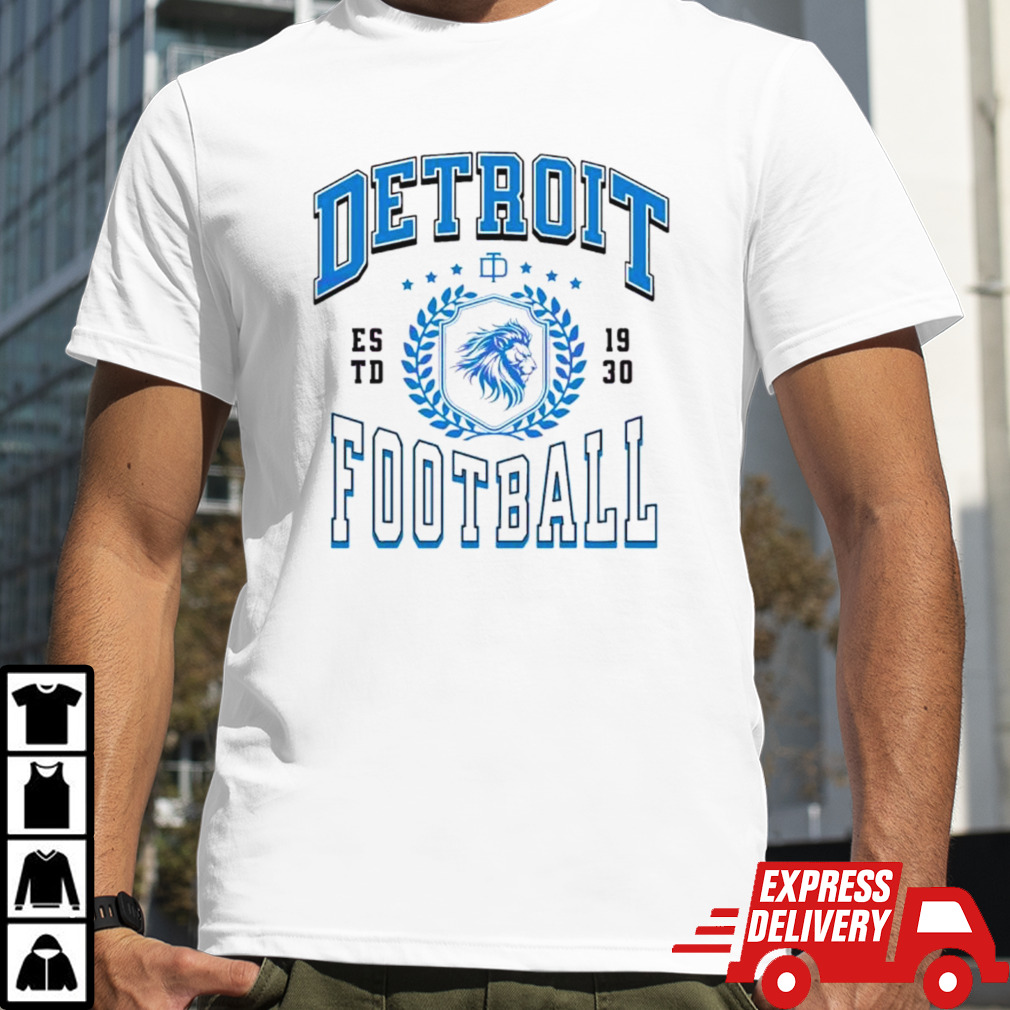 Detroit football Estd 1930 game day shirt