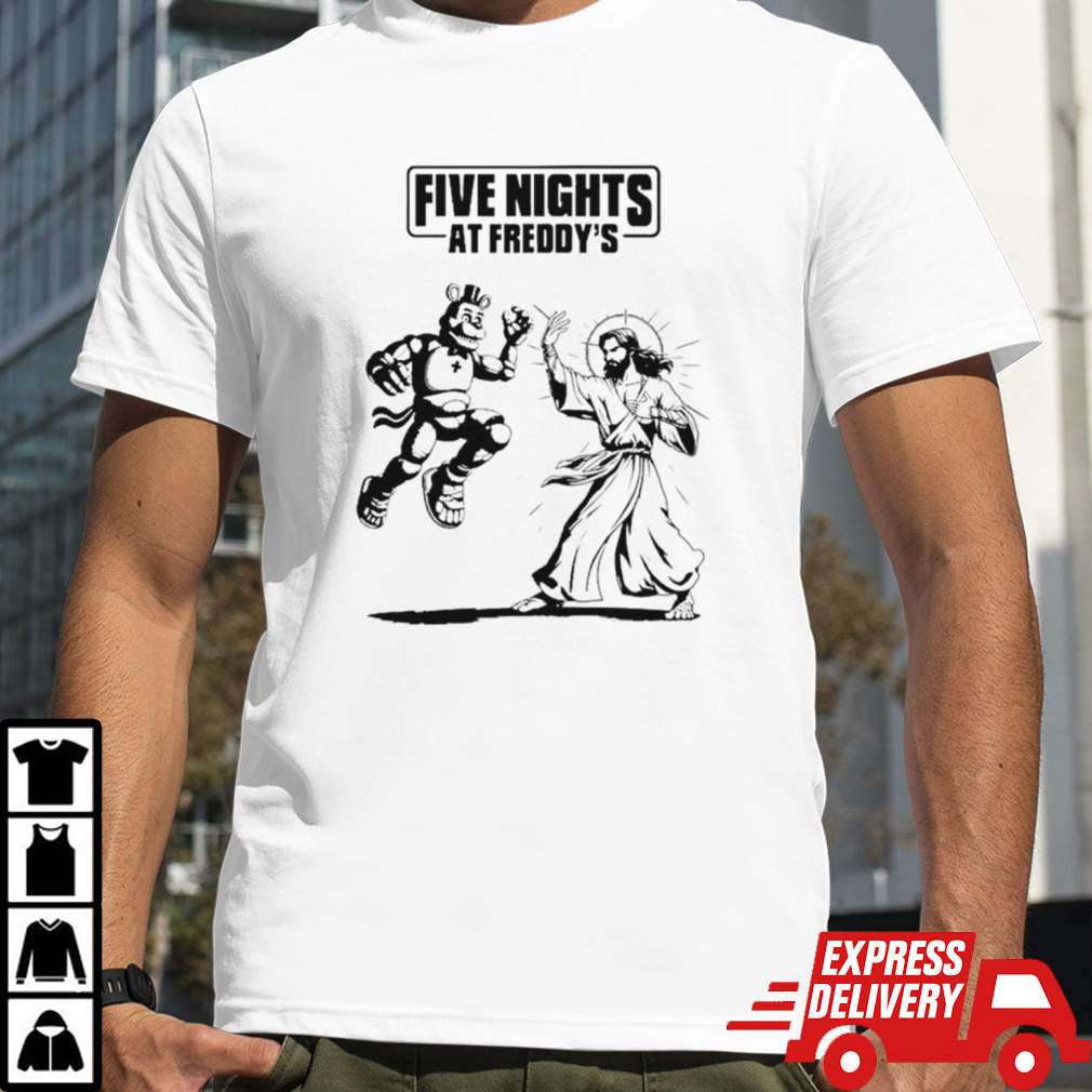 Five nights at freddy’s playful Bear vs Jesus shirt