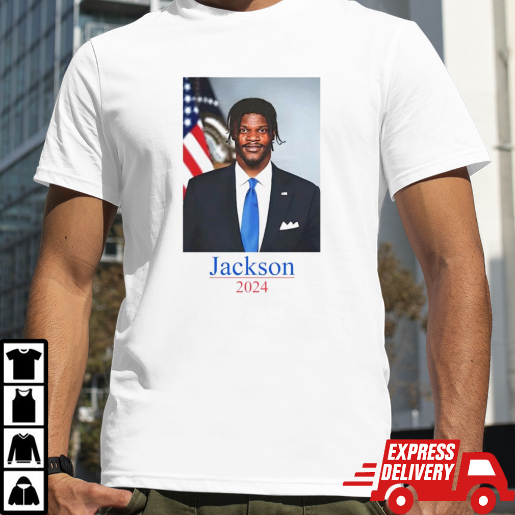 Lamar Jackson 2024 USA flag shirt