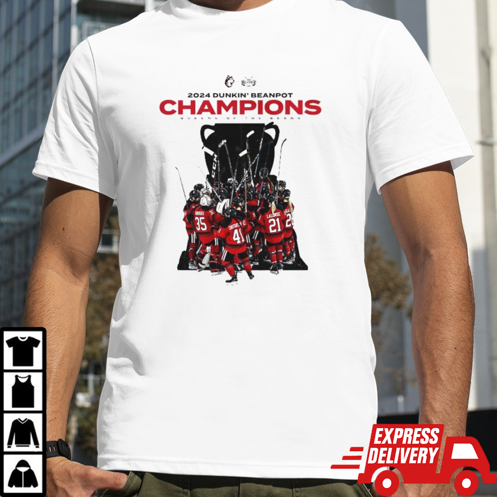 Northeastern Women’s Hockey 2024 Dunkin’s Beanpot Champions Queens Of The Beans Shirt