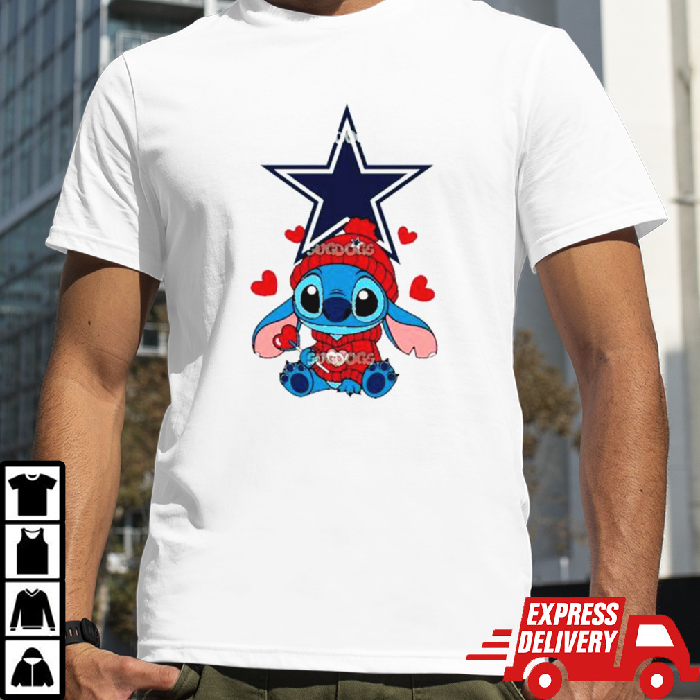 Stitch Valentine Candy Heart Dallas Cowboys shirt