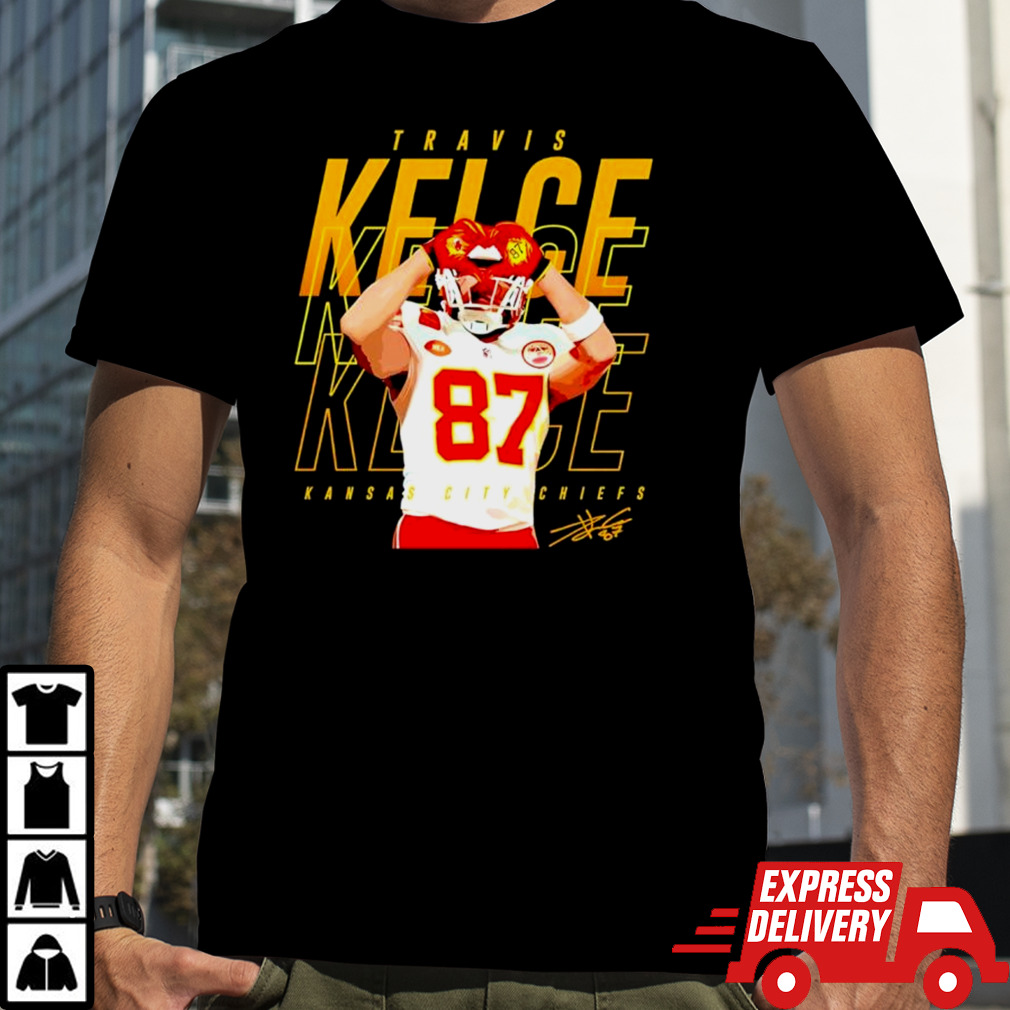 Travis Kelce Kansas City Chiefs heart signature shirt