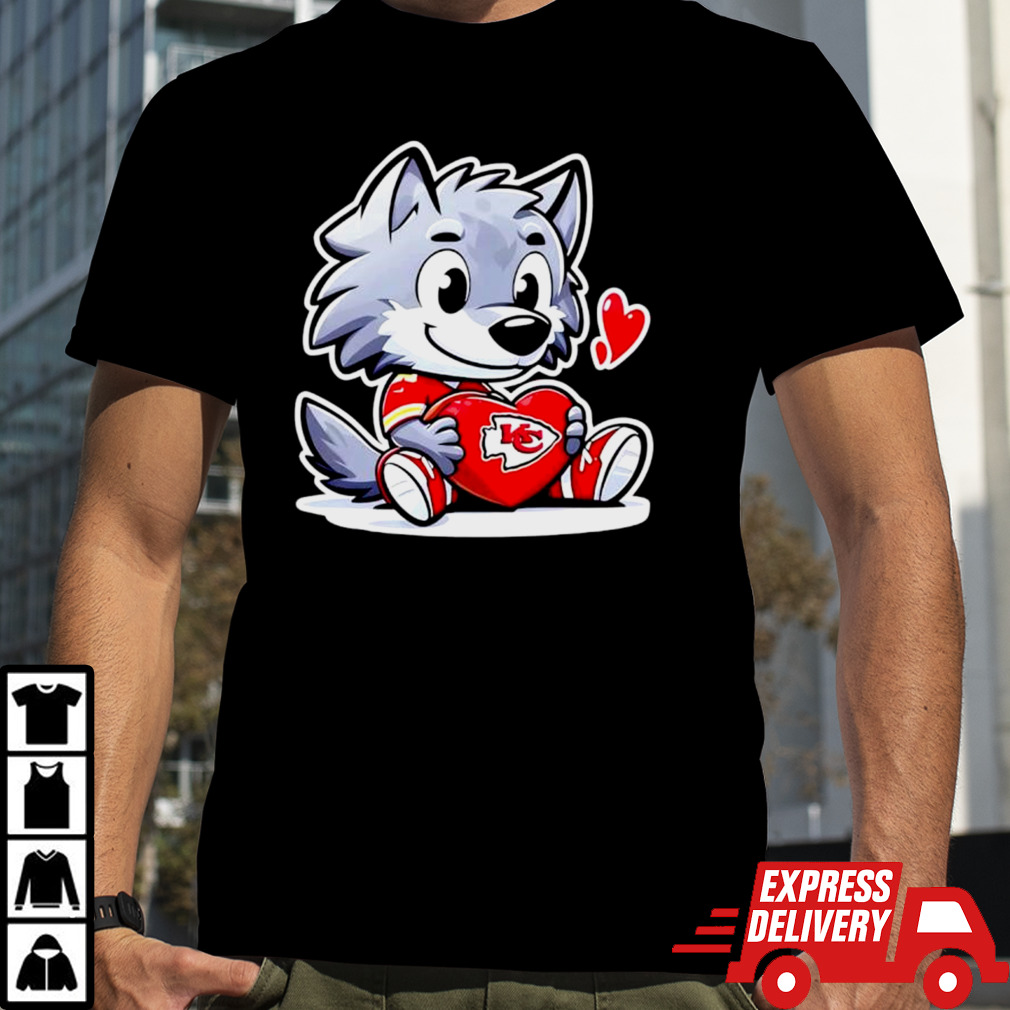 Wolf Valentine Kansas City Chiefs football shirt