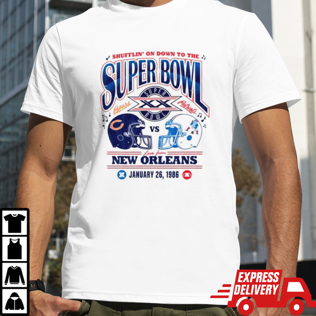 Cincinnati Bears vs New England Patriots shiffrin’ on down to the Super Bowl live from New Orleans shirt