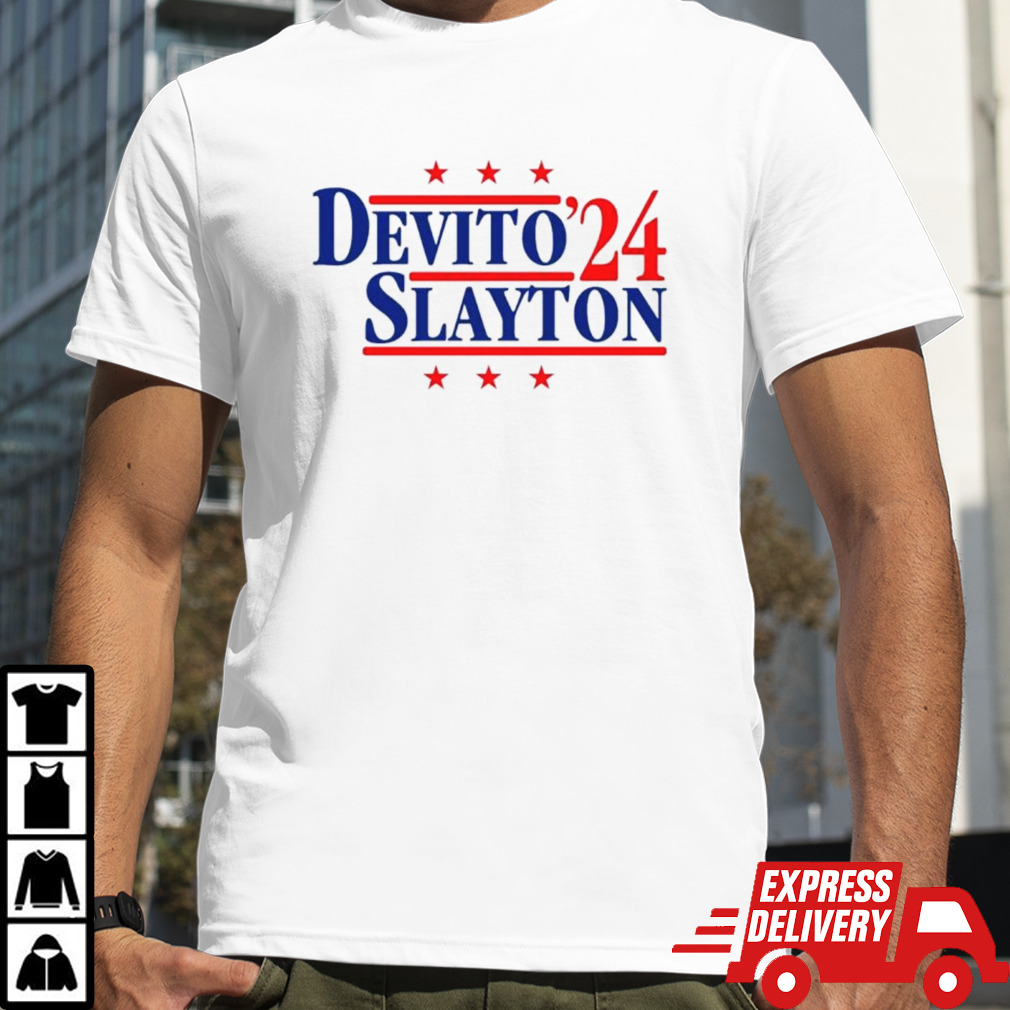 DeVito and Slayton ’24 New York Football Legends Political Campaign Parody shirt