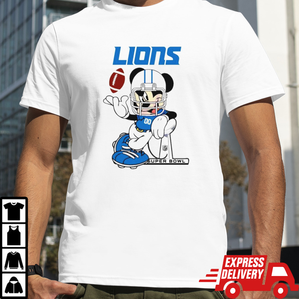 Detroit Lions Mickey Mouse Super Bowl shirt