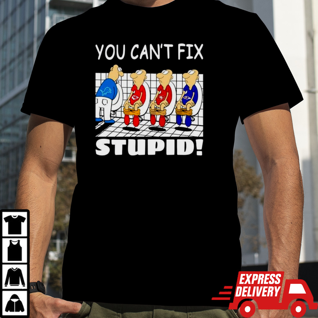 Detroit Lions you can’t fix stupid shirt