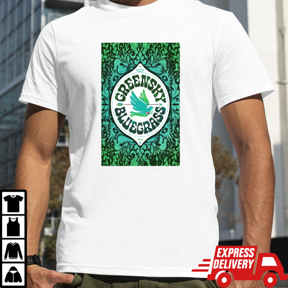 Greensky Bluegrass Tour 2024 Winter Poster Shirt