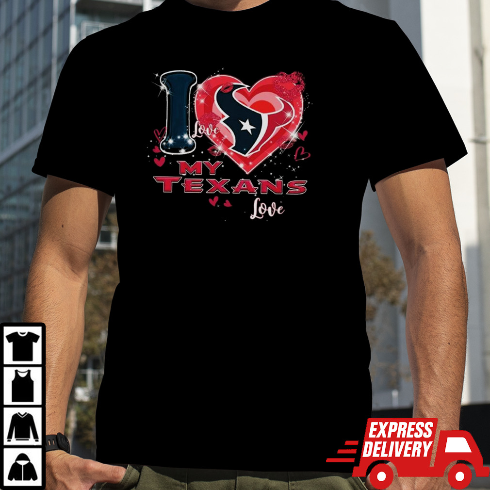 Houston Texans Fan Love Texans Valentine’s Day T-shirt