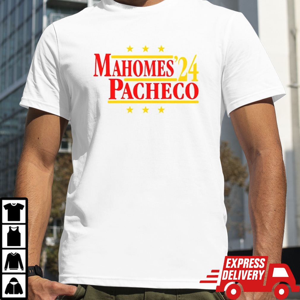 Mahomes &and Pacheco ’24 Kansas City football Political Campaign Parody shirt