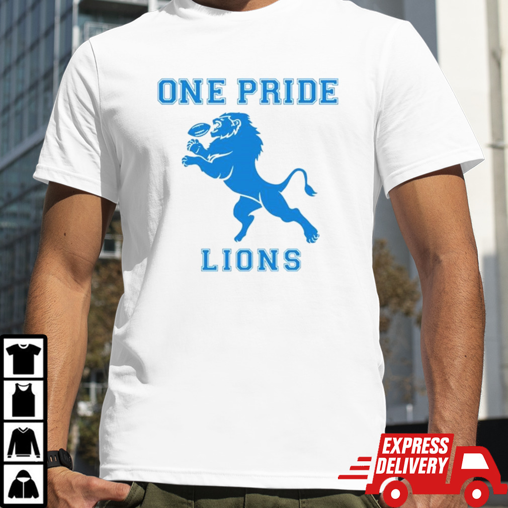 One pride Lions Detroit football shirt