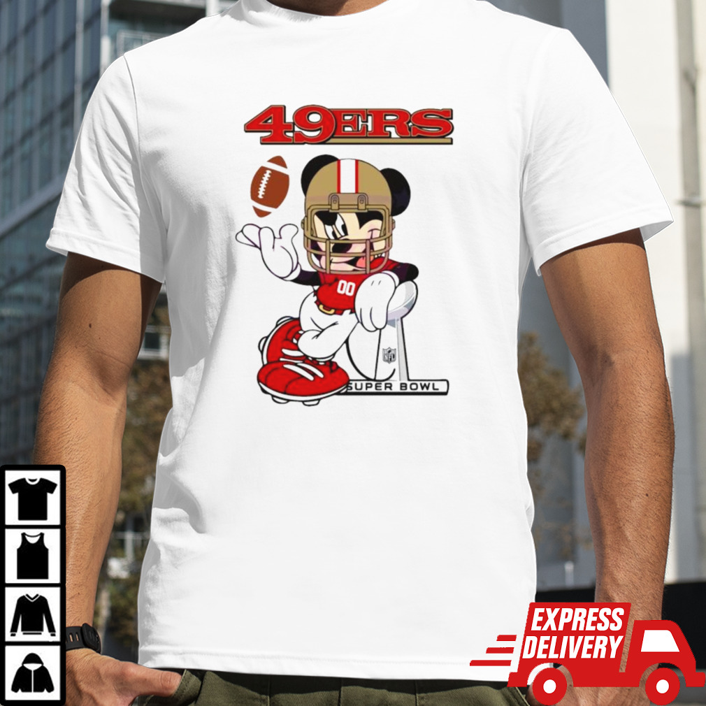 San Francisco 49ers Mickey Mouse Super Bowl LVIII Shirt