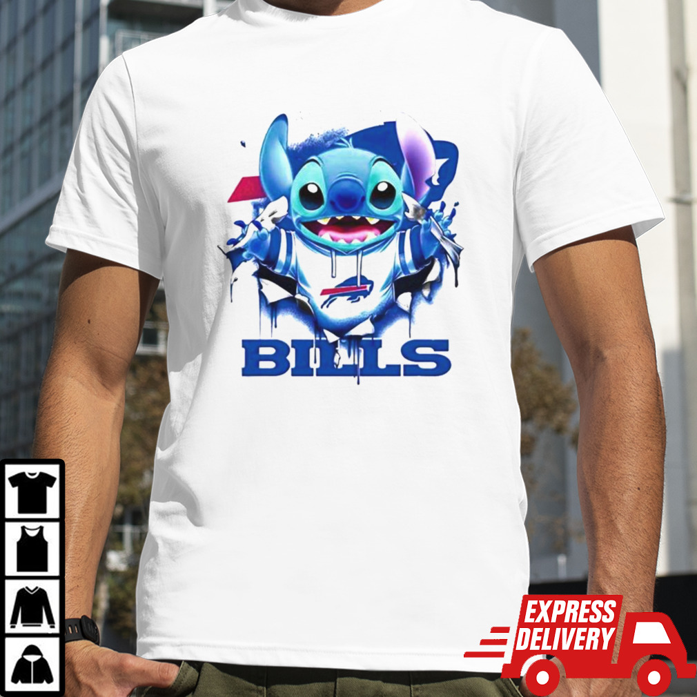 Stitch Inside Buffalo Bills Logo 2024 T-shirt