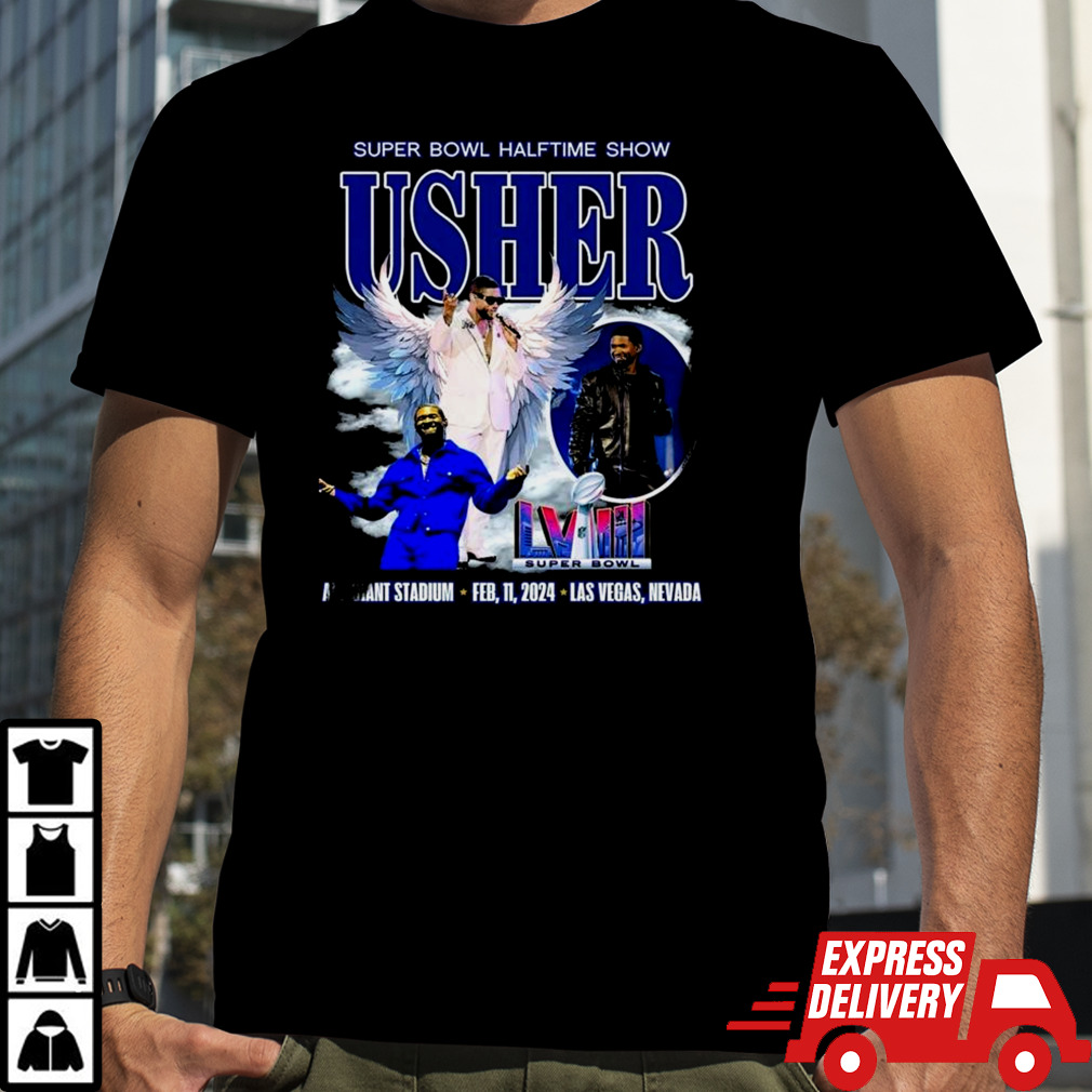 Super Bowl 2024 Halftime Show Usher Allegiant Stadium Feb, 11, 2024 Las Vegas, Nevada T-shirt