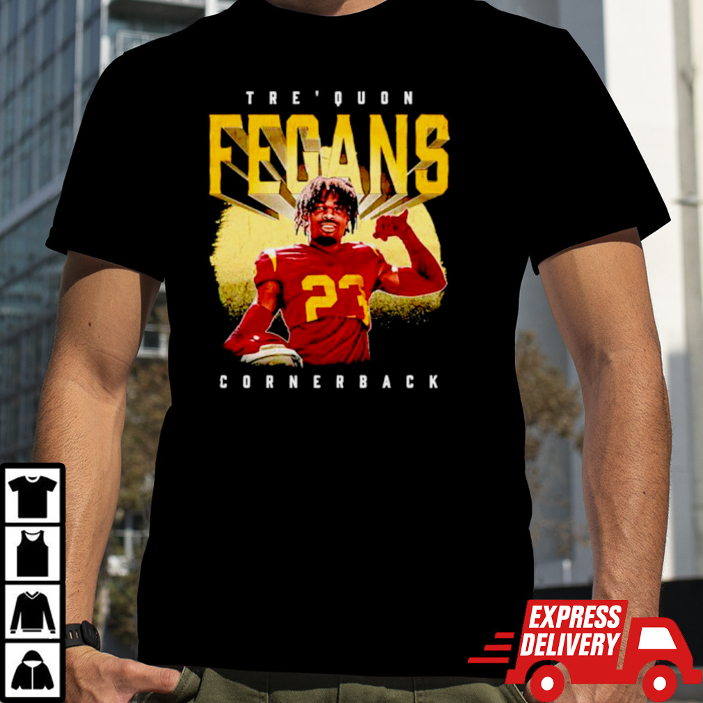 Tre’Quon Fegans college pose shirt