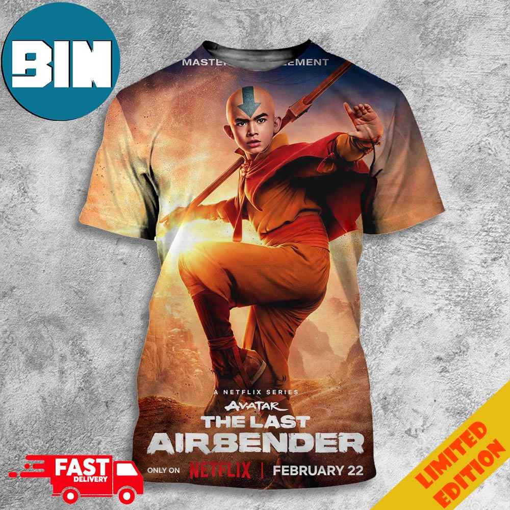 Aang In The live-Action ‘AVATAR THE LAST AIRBENDER’ Series 3D T-Shirt