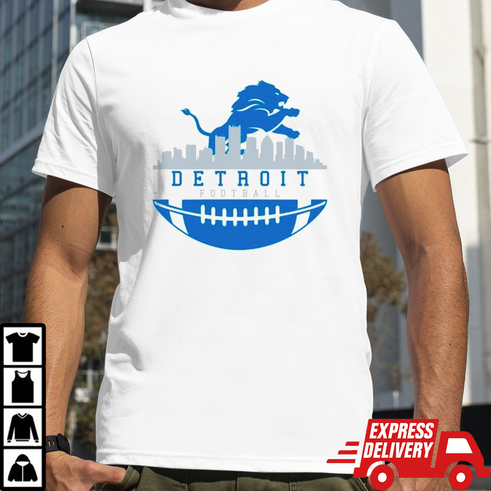 Awesome Detroit Lions Football Skyline shirt