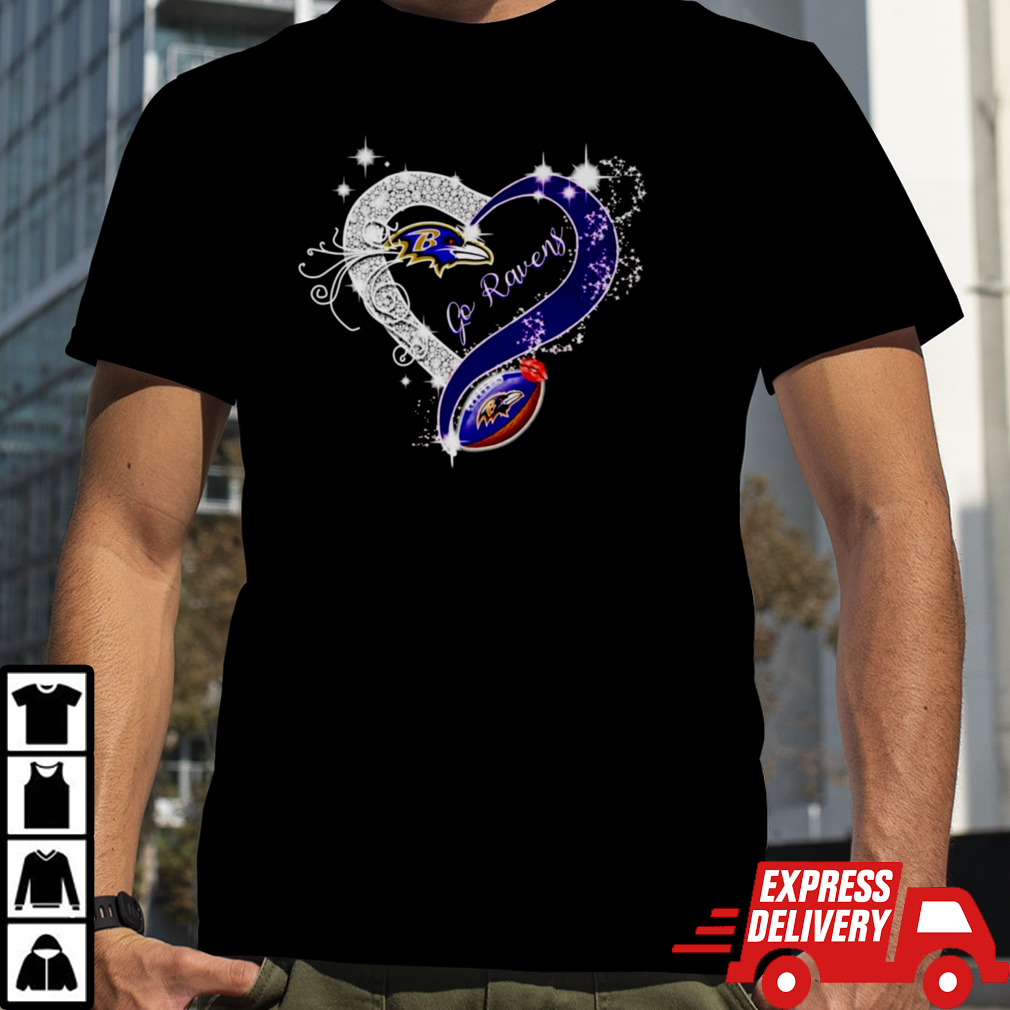 Baltimore Ravens in heart go Ravens shirt