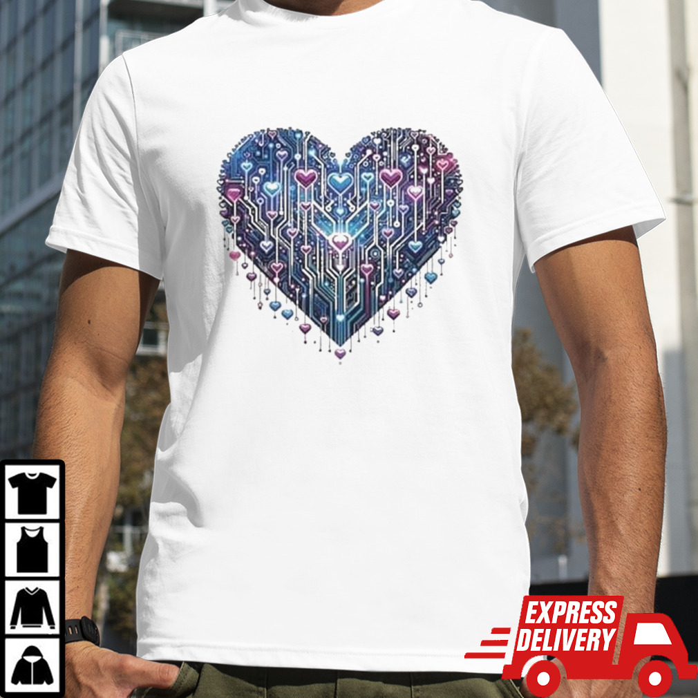 Circuit Of Love Microchip Valentine Shirt