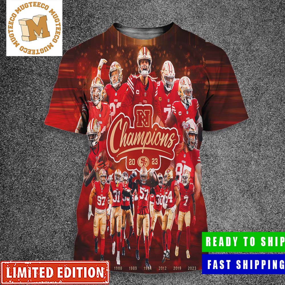 Congratulations To The San Francisco 49ers On Winning The NFC Championship Super Bowl LVIII 2024 All Over Print Shirt