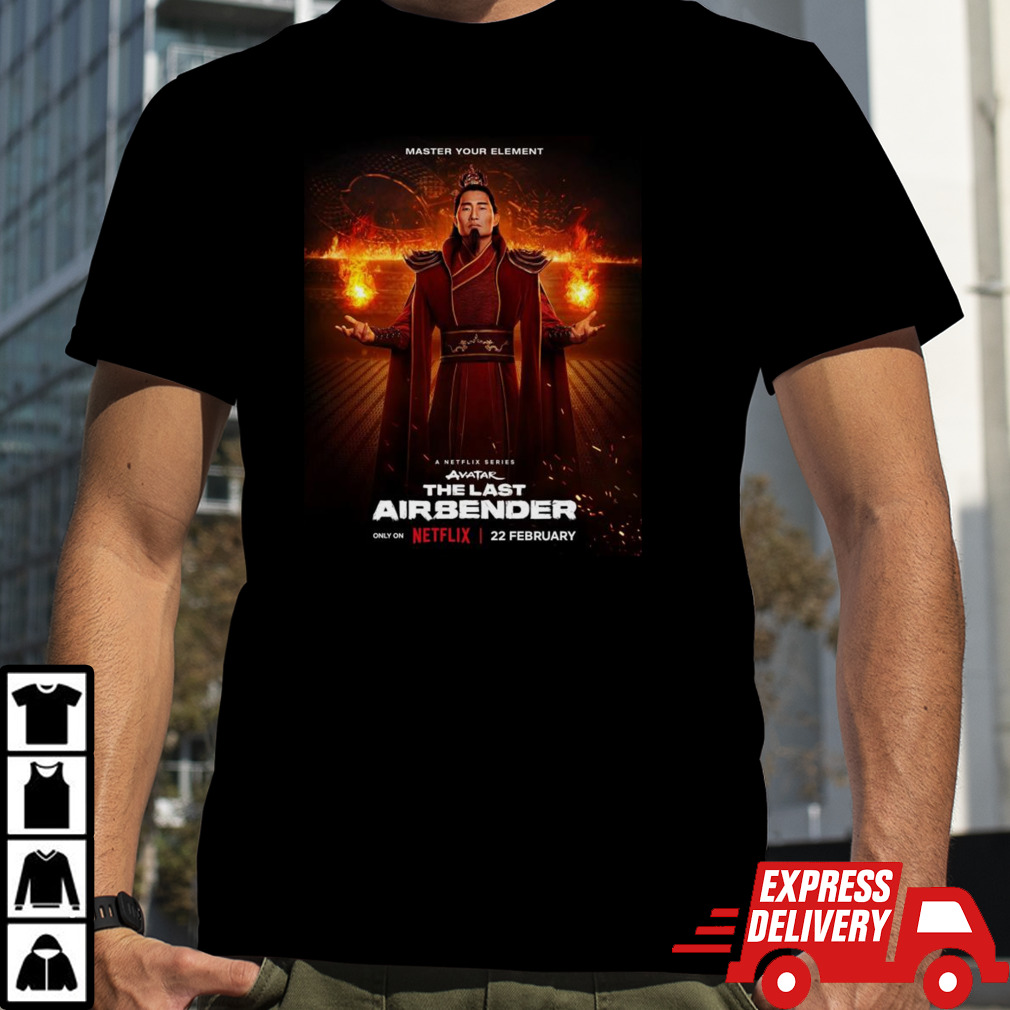 Fire Lord Ozai In Live Action Avatar The Last Airbender Series Releasing February 22 on Netflix T-Shirt