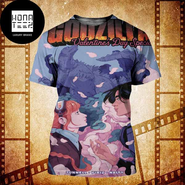 Godzilla Valentine's Day Special 2024 Fan Gifts All Over Print Shirt