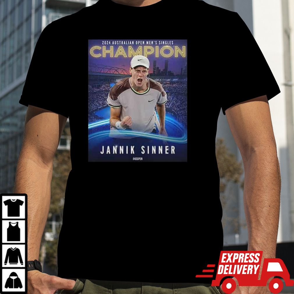 Jannik Sinner Becomes A 2024 Australian Open Men’s Singles Champion Grand Slam Champion 2024 T-Shirt