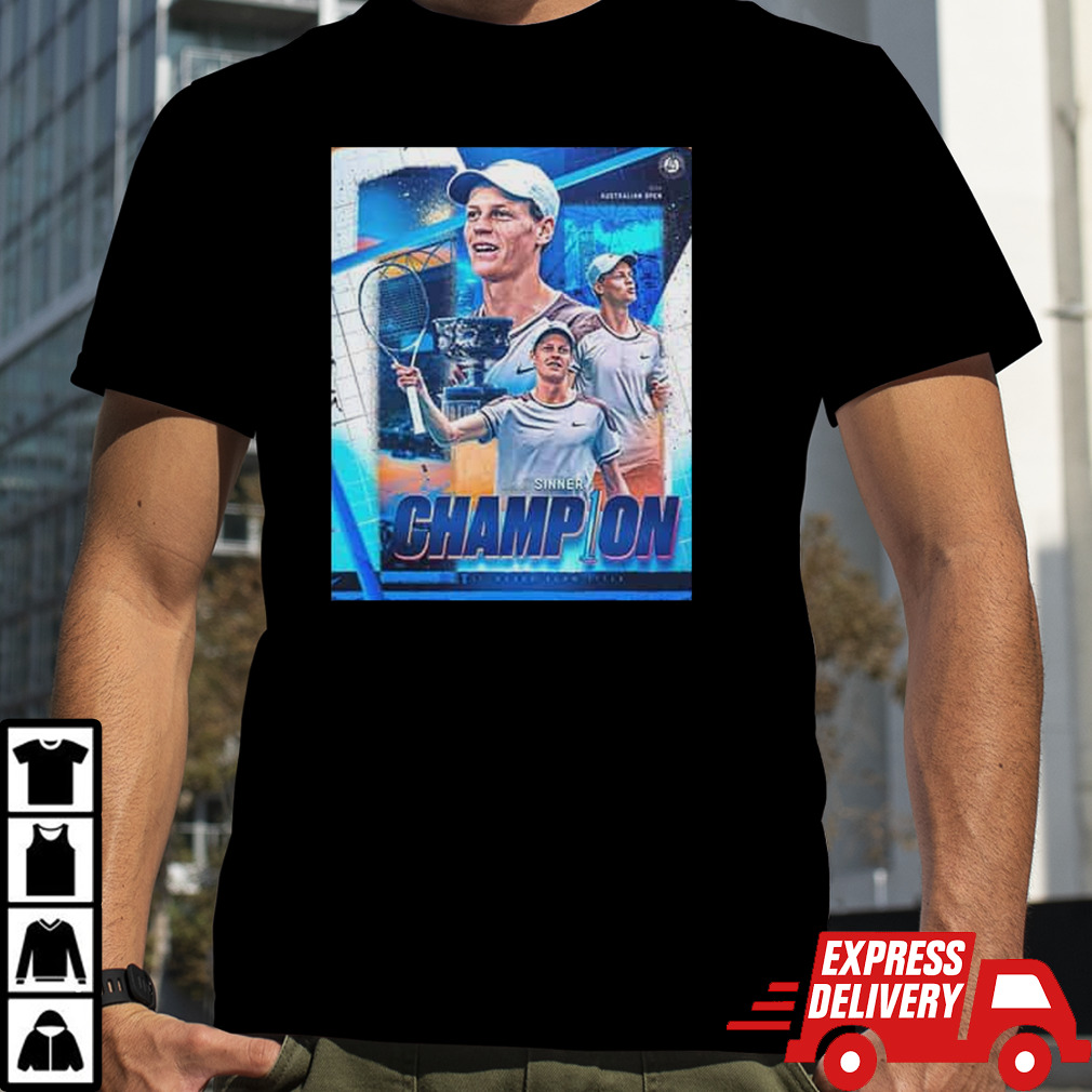 Jannik Sinner Is A Grand Slam Champion Aus Open 2024 Congratulations T-Shirt