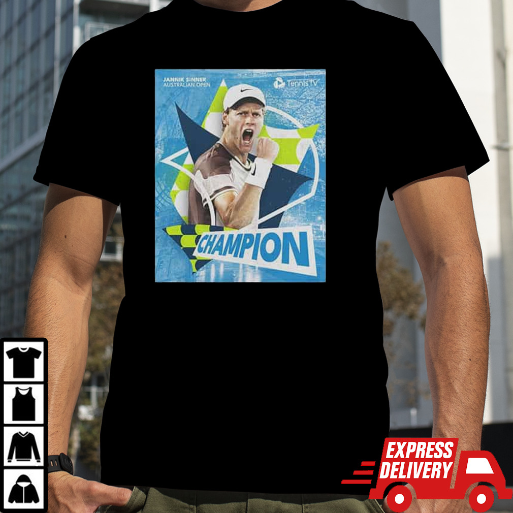 Jannik Sinner You Are Grand Slam Champion Australian Open 2024 Tennis TV Poster T-Shirt