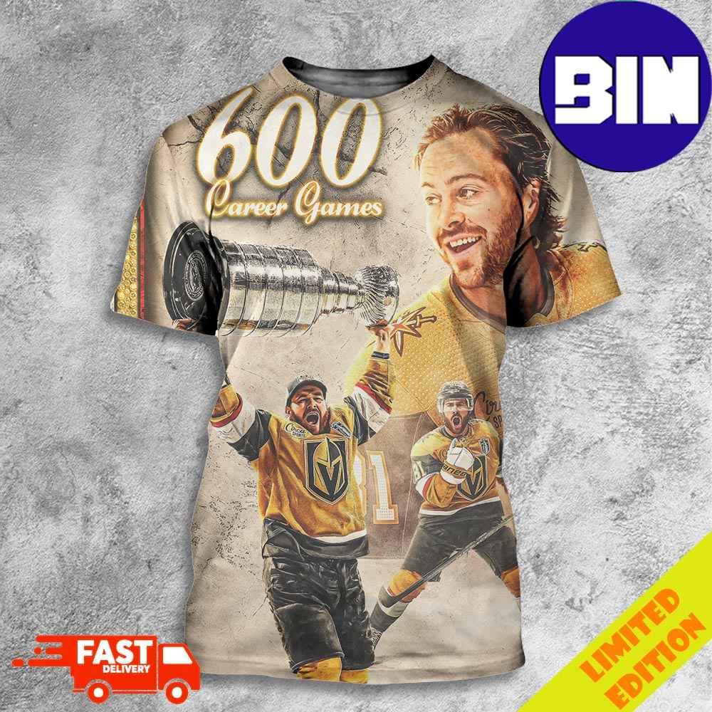 Jonathan Marchessault Of Vegas Golden Knights On Playing In His 600th Career Game Today 3D T-Shirt