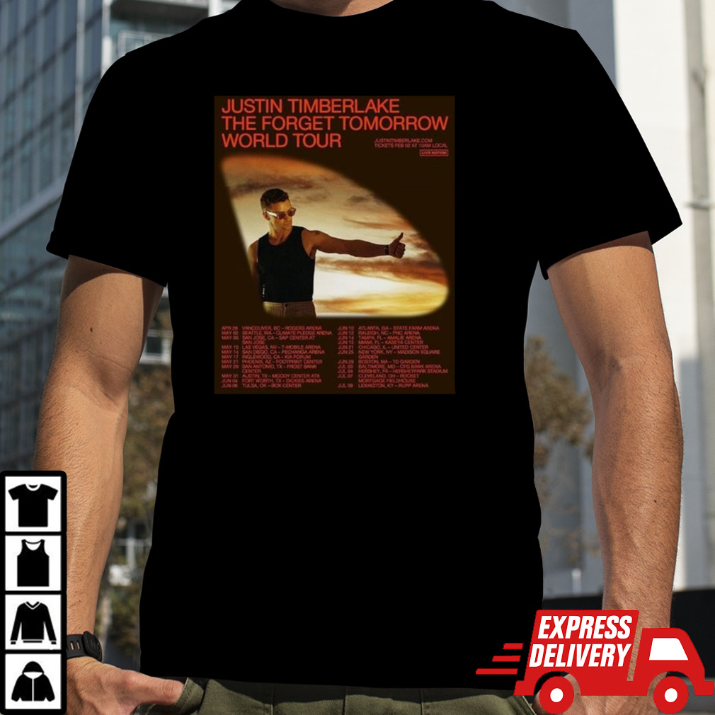 Justin Timberlake The Forget Tomorrow World Tour 2024 Shirt