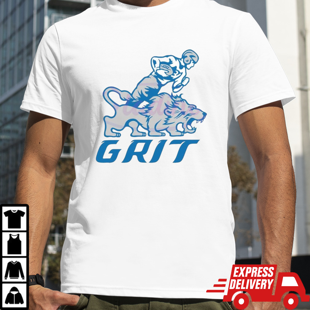 NFL Grit Football Player And Lion Shirt