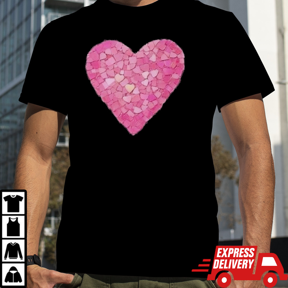 Purple Mosaic Heart Valentine Shirt