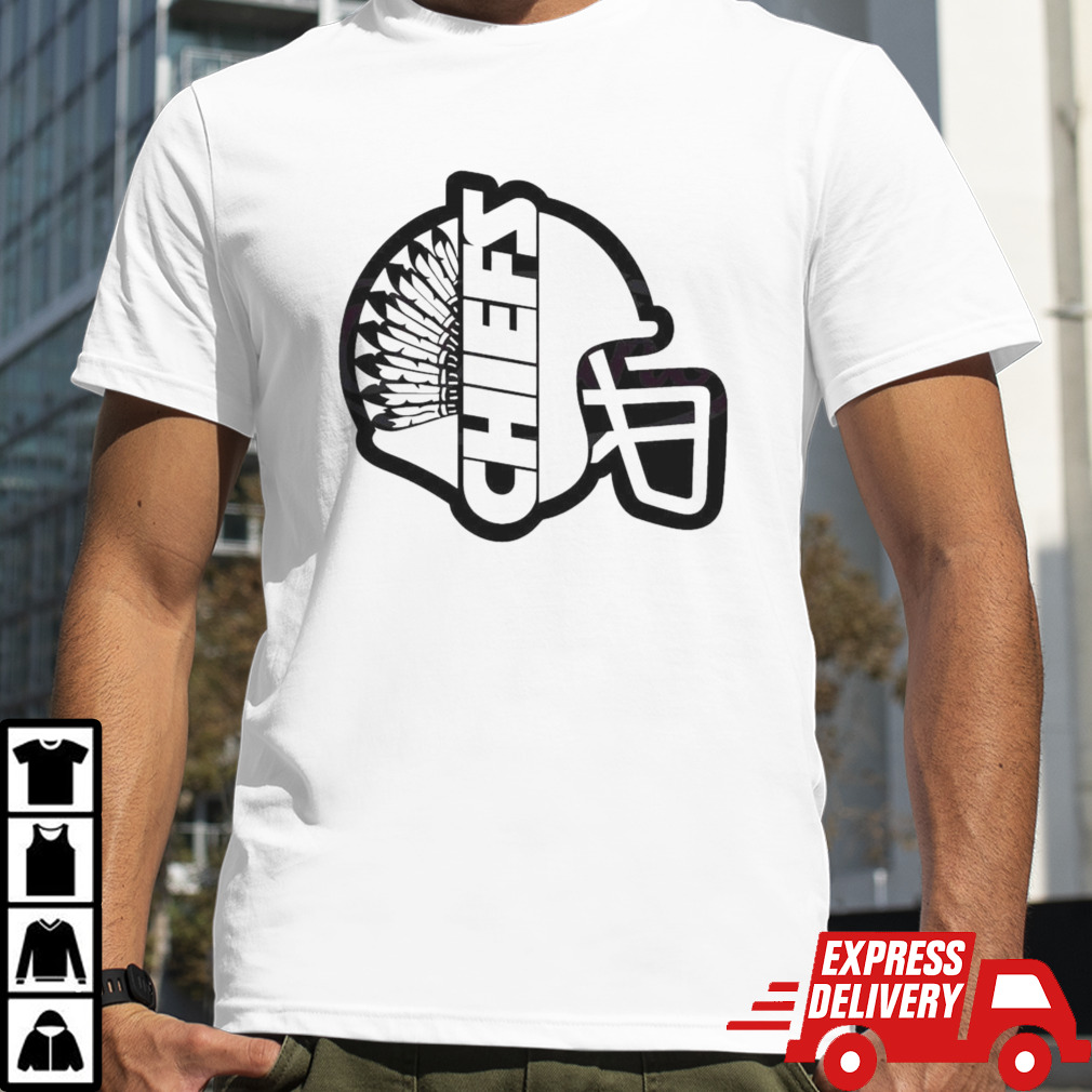 Retro Chiefs Football Helmet Shirt