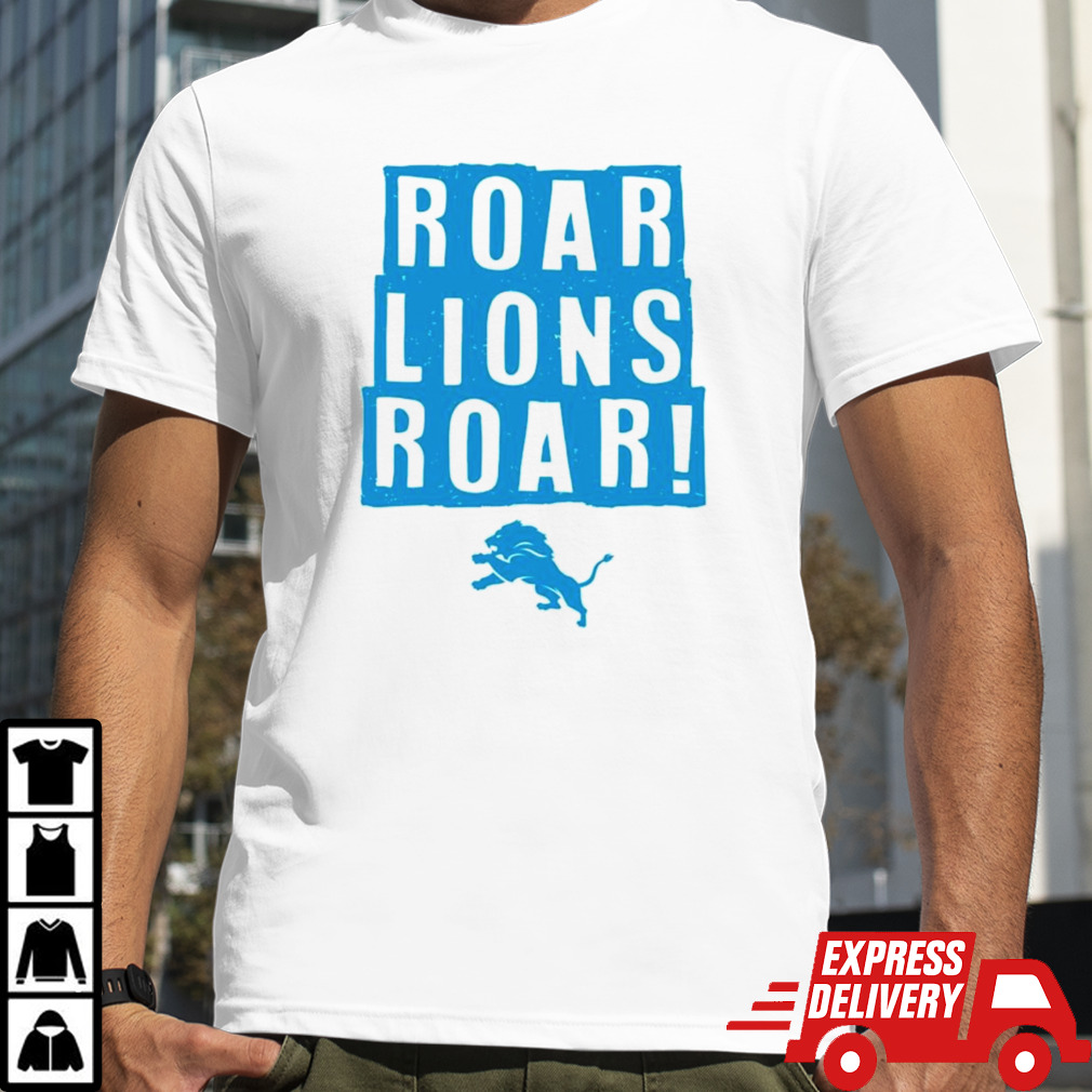 Roar Lions roar Detroit football shirt