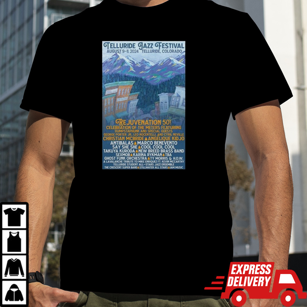 Telluride Jazz Festival Aug 9-11 2024 Telluride, CO T-shirt