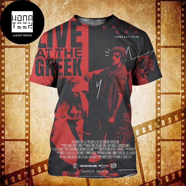 The Driver Era Live At The Greek Concert Film Fan Gifts All Over Print Shirt