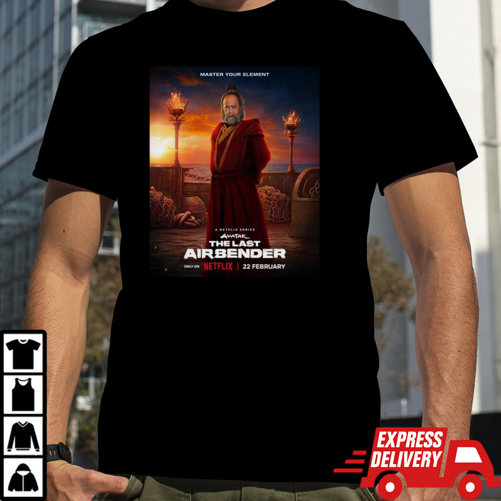 Uncle Iroh In Live Action Avatar The Last Airbender Series Releasing February 22 on Netflix T-Shirt