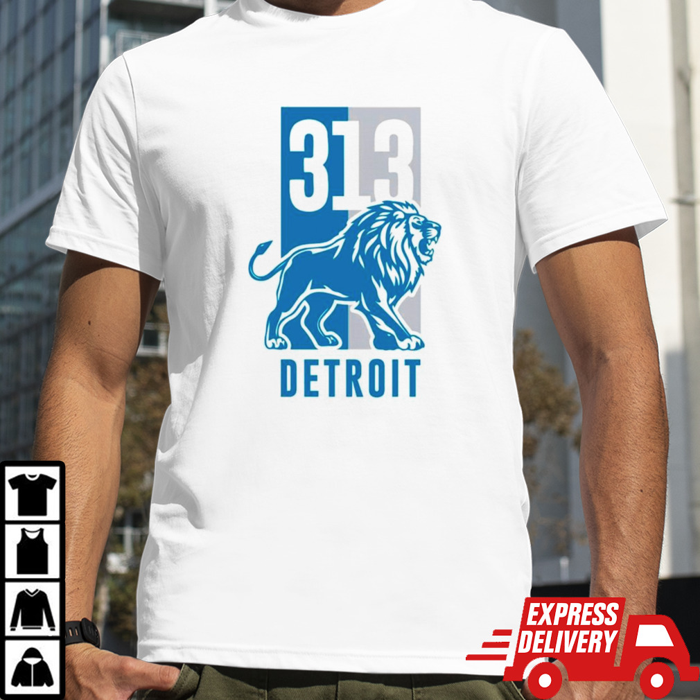 313 Detroit Lions Michigan football shirt