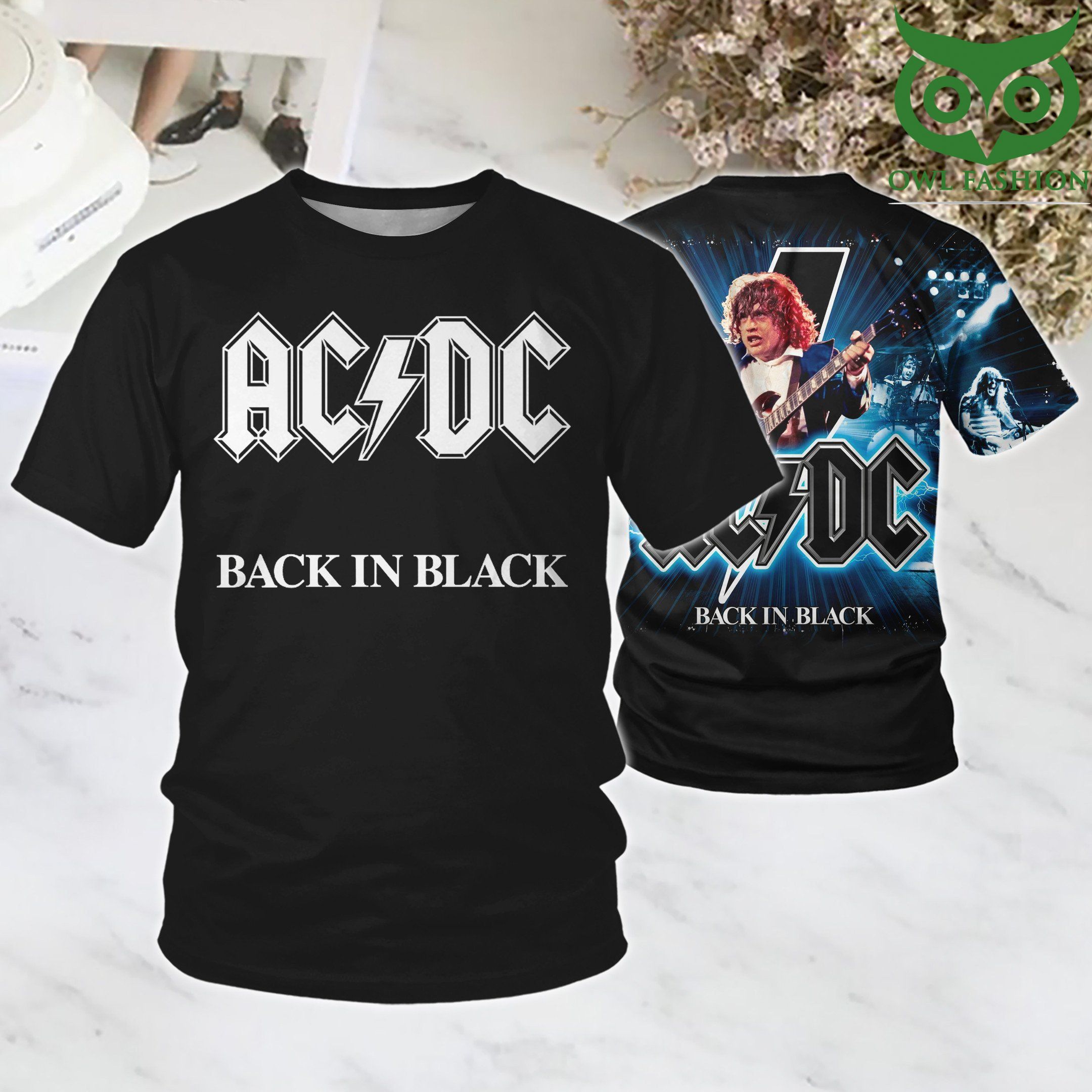 ACDC Black in Black 3D T Shirt