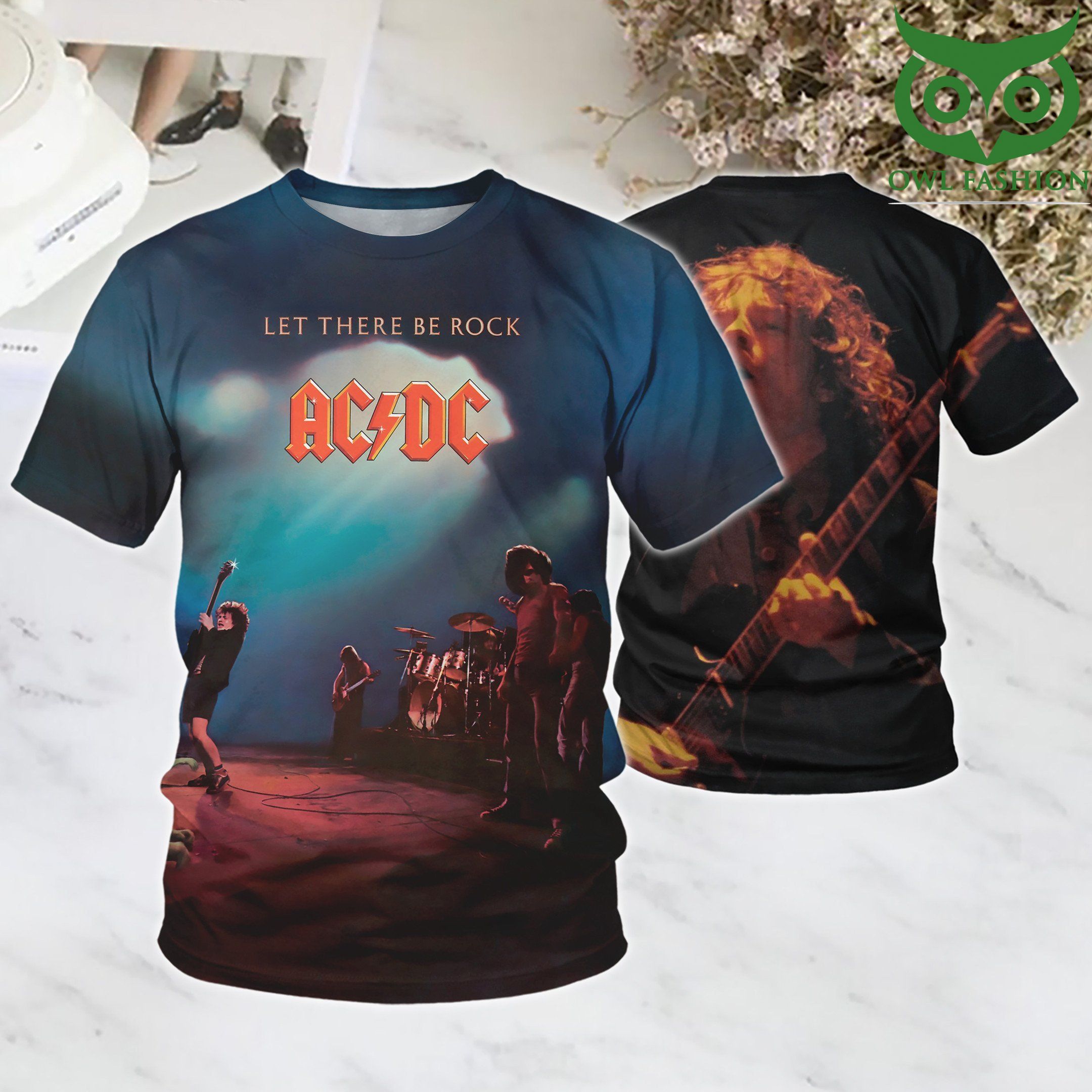 ACDC Let there be rock stage 3D T Shirt