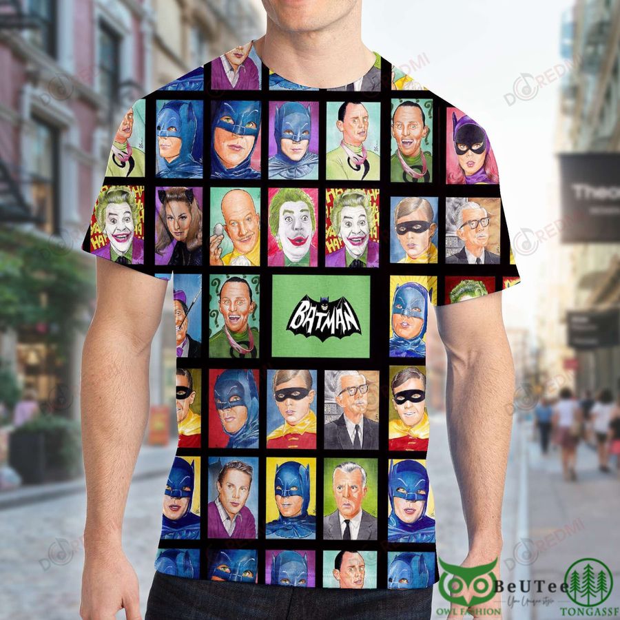 Batman Characters Black 3D T-shirt