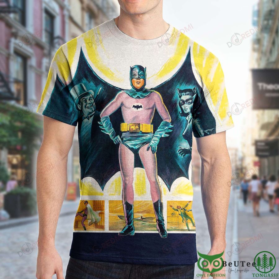 Batman Costume Yellow White 3D T-shirt