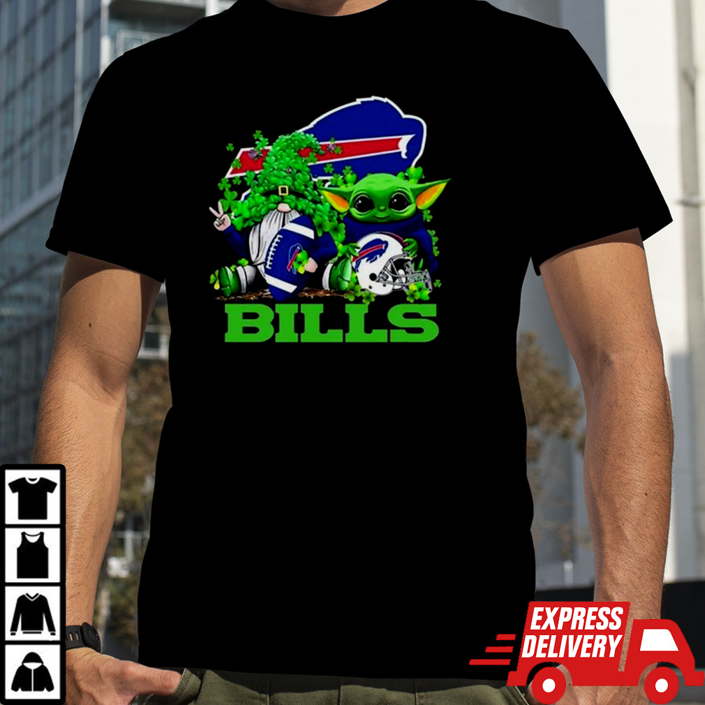 Buffalo Bills Baby Yoda Happy St.patrick’s Day Shamrock 2024 T-Shirt